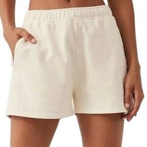 Outdoor Voices Pickup 3" Short XXL Vanilla White Organic Cotton Athletic Workout